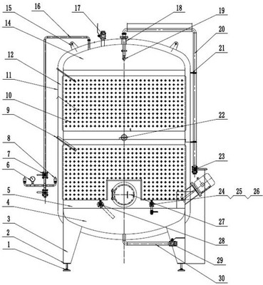 起泡葡萄酒 Charmat 法（罐式法）二次发酵罐设计工艺